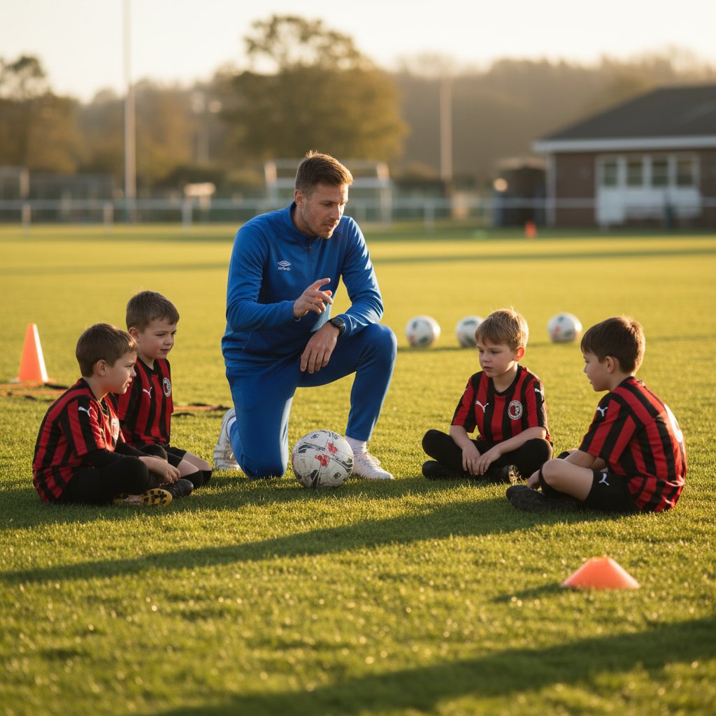 Young players training at Baciqi Football Academy
